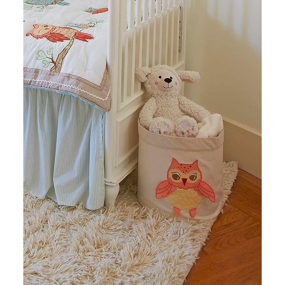 The Little Acorn Baby Owls Toy Storage Bin & Reviews Wayfair